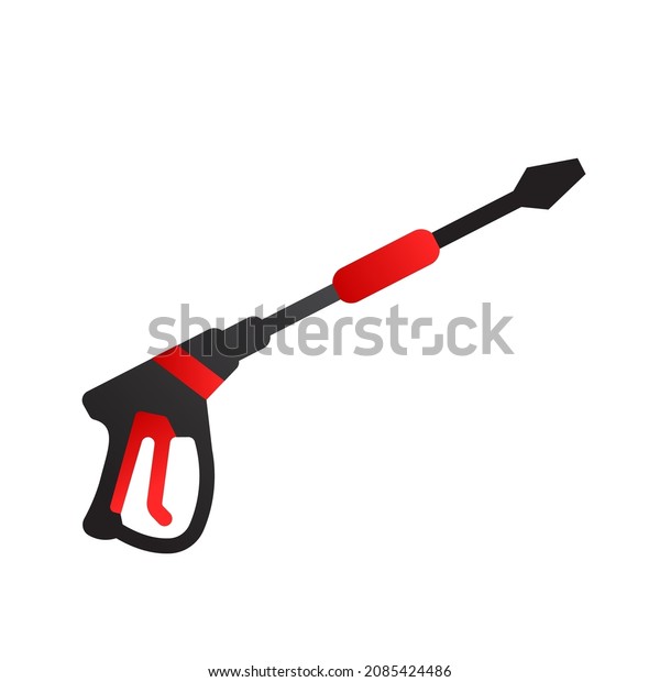 High Pressure washer gun Jet Spray Minimal Logo\
Icon Flat Pictogram Symbol\
