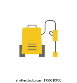 High pressure washer icon in color icon, isolated on white background 