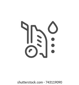 High Pressure Washer Line Icon