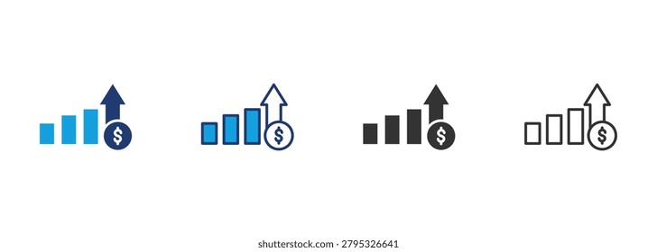 High Price Icon Set Multiple Style Collection