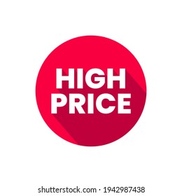 High Price Money Icon Design Vector