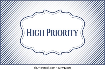 High Priority card, colorful, nice desing