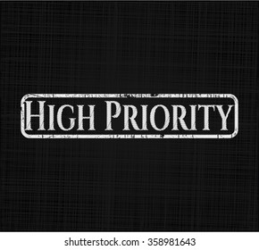 High Priority chalkboard emblem