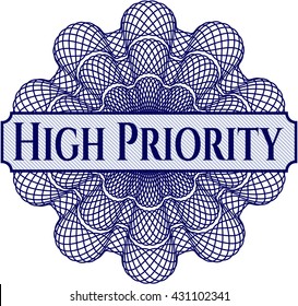 High Priority money style rosette