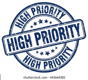 High Priority. Stamp