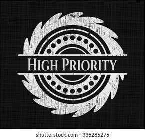 High Priority written on a blackboard