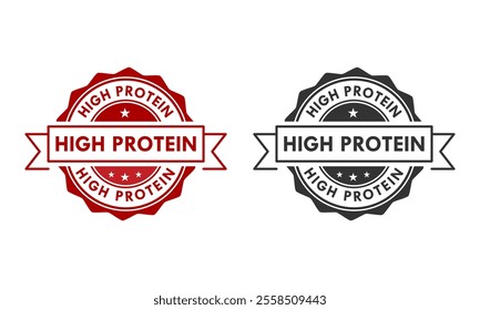 High protein design logo template illustration