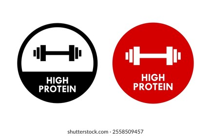 High protein design logo template illustration