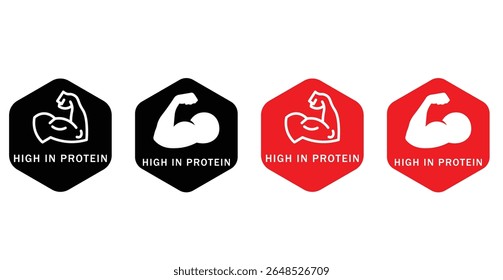 Iconos de alta proteína Vector eps10.