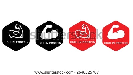 High protein icons vector eps10.