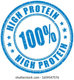 High protein product, ink vector stamp