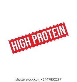 Hochprotein-Stempeldesign aus Gummi. VEKTORILLUSTRATION.