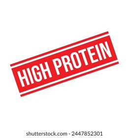 Hochprotein-Stempeldesign aus Gummi. VEKTORILLUSTRATION.