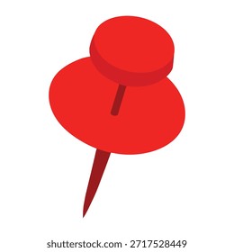 Hochwertige 3D-Darstellung eines roten Push-Pins einzeln auf transparentem Hintergrund, perfekt für Designprojekte, Karten, UI-Mockups, Präsentationen, Symbole und Stockvisuals ultra pro!!