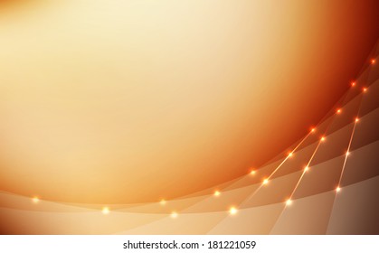 high quality abstract background bright golden lines glowing lights vector illustration