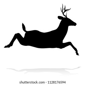 High quality animal silhouette of a deer