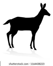 High quality animal silhouette of a deer