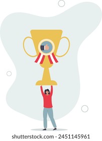high quality approval, public support or positive satisfaction evaluation .flat vector illustration.