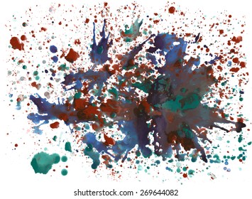 high quality aquarelle splashes