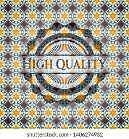 High Quality arabesque style badge. arabic decoration.