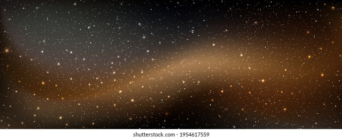 A high quality astrology horizontal background galaxy illustration with nebula cosmos with stardust in deep universe and bright shining stars illuminating the space.