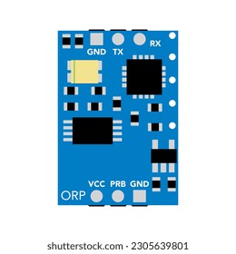 High quality Atlas Scientific ORP Circuit vector illustration in EPS format for electronics enthusiasts and professionals