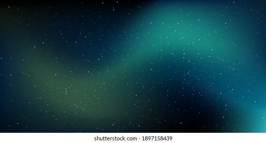 A high quality background galaxy illustration with stardust and bright shining stars illuminating the space.