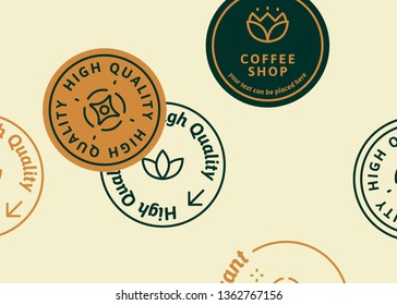 Vector de colección de insignias de alta calidad
