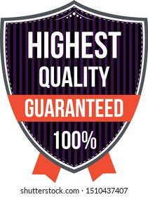 High quality badge vector illustration
