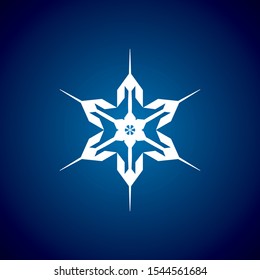 high quality, beautiful vector snowflake icon.