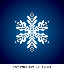 high quality, beautiful vector snowflake icon.