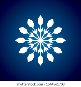 high quality, beautiful vector snowflake icon.