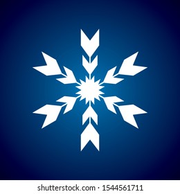 high quality, beautiful vector snowflake icon.