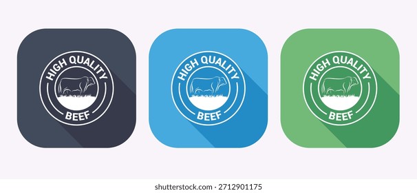 Hochwertige Beef Logos Kollektion für Branding und Marketing