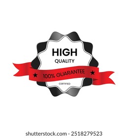 High quality black and white Hundred percent guarantee labels collection