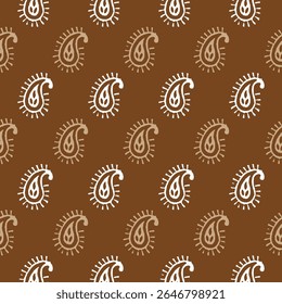 High quality block print in eps format for digital print.