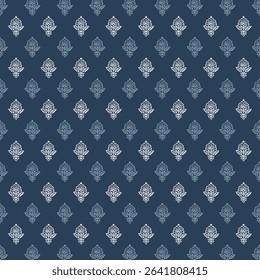 High quality block print pattern for print in eps format.