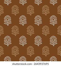 High quality block print pattern in EPS format for home decor.