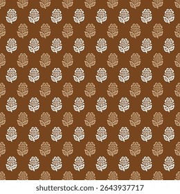 High quality block print pattern in EPS format for home decor.