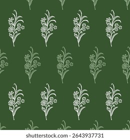 High quality block print pattern in EPS format for home decor.