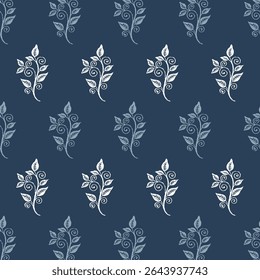 High quality block print pattern in EPS format for home decor.