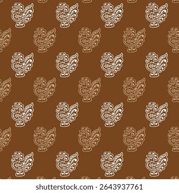 High quality block print pattern in EPS format for home decor.