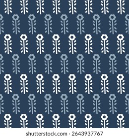 High quality block print pattern in EPS format for home decor.