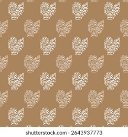 High quality block print pattern in EPS format for home decor.