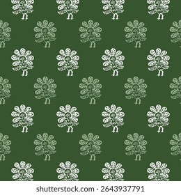 High quality block print pattern in EPS format for home decor.