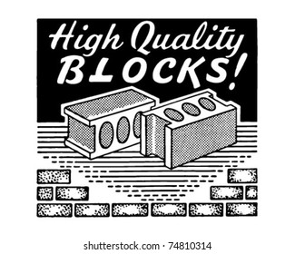 High Quality Blocks - Retro Ad Art Banner