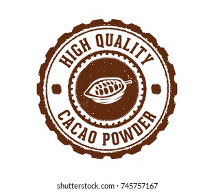 high quality cacao powder stamp