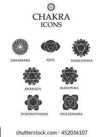 High quality chakra isolated vector objects.