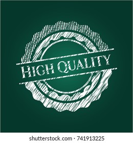 High Quality chalkboard emblem on black board