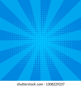 High quality comic book style background. Pop art retro comic. Lightning blast halftone dots. Cartoon vs. Vector Illustration. Background superhero. Abstract background.
